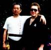 Grandmaster Hatsumi with Soke Verkerke 1989