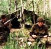 12 Pictures - pictured right - Soke Verkerke during a military exercise 1981