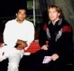 2 Pictures - Soke Verkerke interviewing Royce Gracie 1995 Grandmaster Magazine