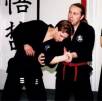 7 Pictures - Soke Verkerke demonstrated during advanced arm lock course 1994